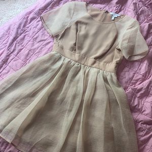 💸3/$13 bundle 💸 New* BCBG mesh short sleeved fit flare mini dress